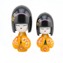 новый дизайн деревянная Японии сестра куклы для подарок на день рождения 